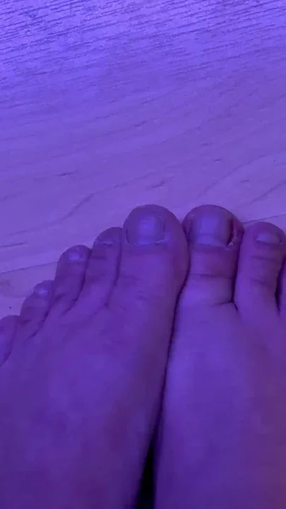 spitting on my dirty feet