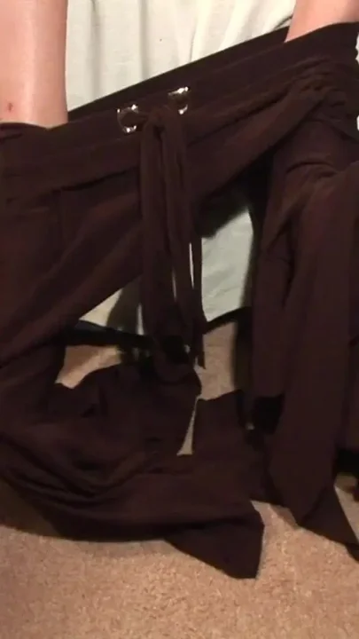 Brunette fingers pussy after hours