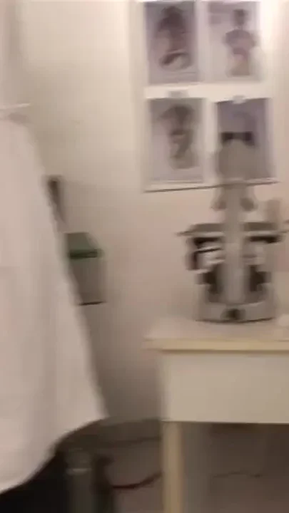 Redhead preggo fucked at the clinic