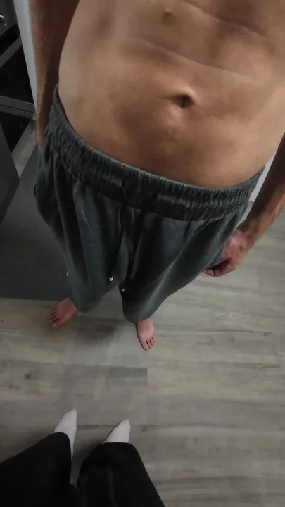She loves grabbing my meaty dick out my shorts