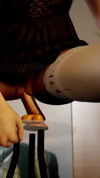 Ellie Got Cot Riding a Dildo Clip 1