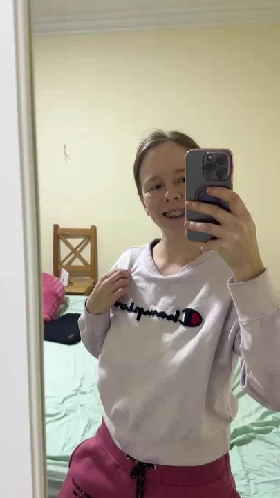 Teen Enjoys Herself in the Evening