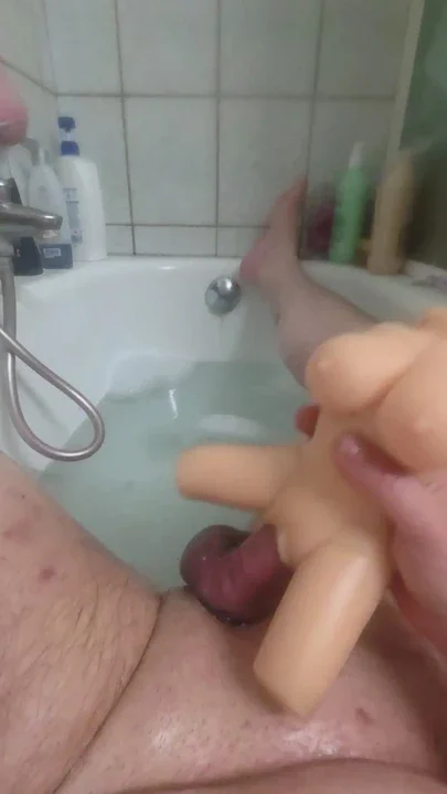 Jerked off in the bathtub