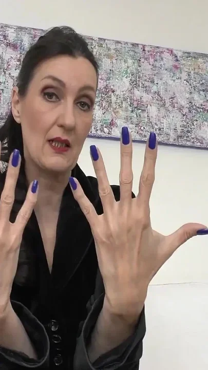 My Long Blue Fingernails Make You Weak JOI Lady Victoria Valente