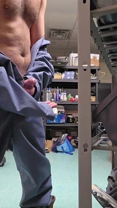 Caught coworker jerking off and cumming a thick white load Clip 2