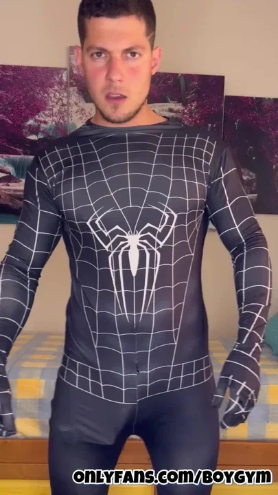My spiderman cock is coming