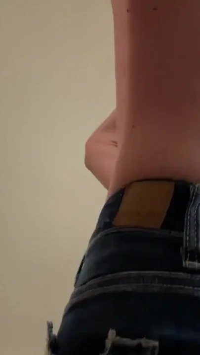 Khawal gassy femboy farts jeans for sniffing loser