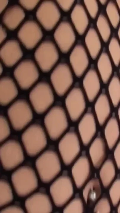 Blonde Anal Addict in Sexy Fishnet Dress Gets a Hot Anal Session with Creampie
