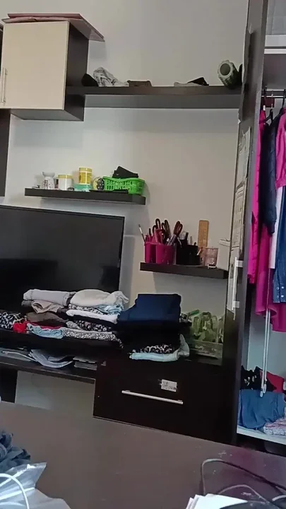 Amateur Wife Has Fun Trying on Clothes and Cutting Them
