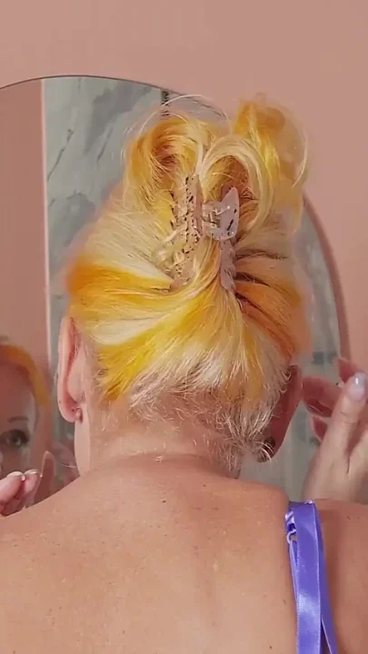 Auntjudys - Petite Blonde MILF Foxy Masturbates in the Shower