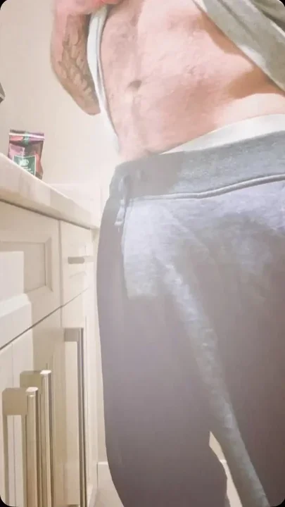Feeling kinda horny in my home gym had to dump a load into my sweaty jockstrap
