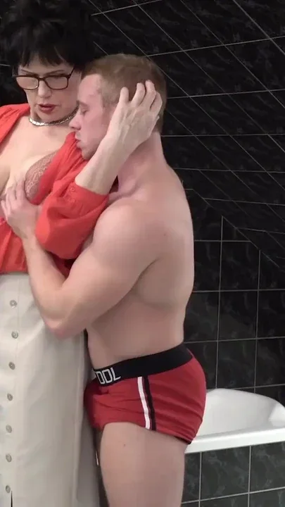 Hot 62 Year Old Granny Ryanne Gets Fucked By Her Muscular Stepson Clip 1