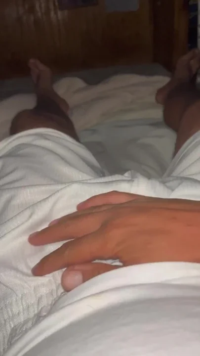 Solo Bedroom Masturbation Big Cumshot