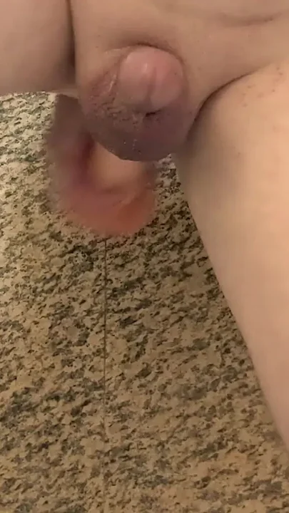 Handsfree orgasm while dildo playing