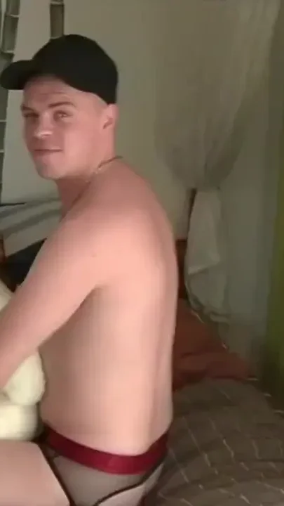 Pig fucked in jockstrap by straght boy curious
