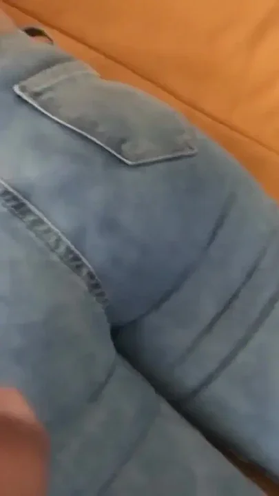 My best friend's husband gives me a big cumshot in my ass with the jean on Clip 3