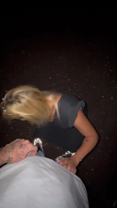 On Tour In A Secluded Parking Lot Outdoor Blowjob Neck Squirt Vibrator Orgasm Clip 1