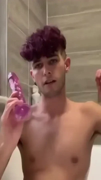 A Dildo in His Soapy Hole