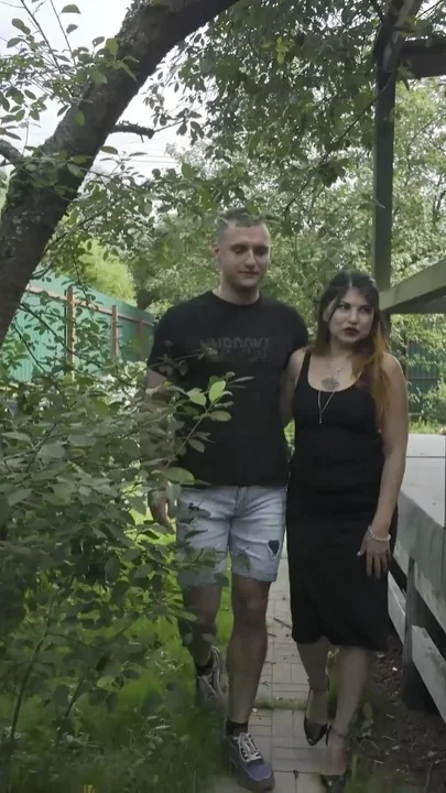 Old Man Watches Us Outdoor Anal Fucking