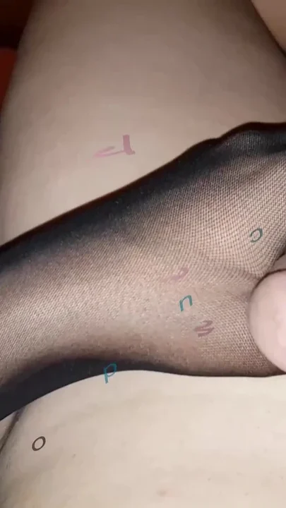 Danileg and Amazing Sexy Legs in Black Pantyhose