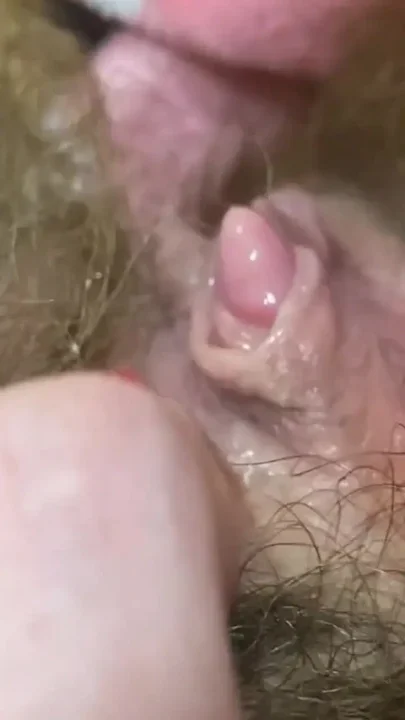 Hardcore clitoris orgasm closeup