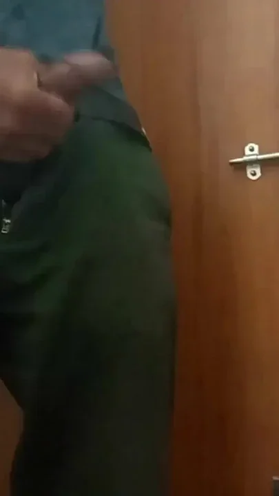 Today in the office toilet I spit on my cock masturbated and ejaculated lltstr52 Clip 1