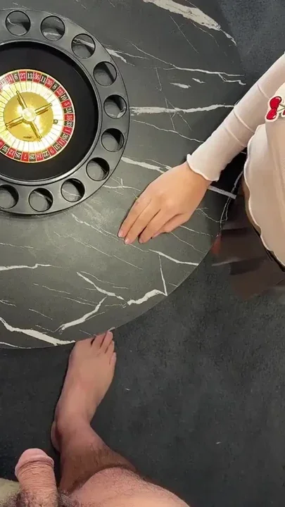 Two girls one guy Christmas Handjob Challenge House Party for fun and precum