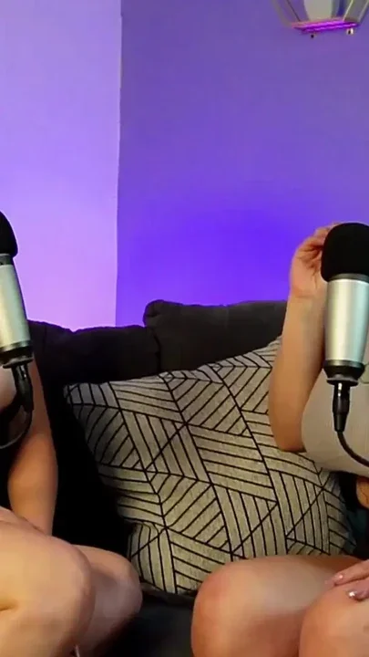 2 LATIN GIRLS eat each other's BIG TITS at the end of the podcast Clip 1