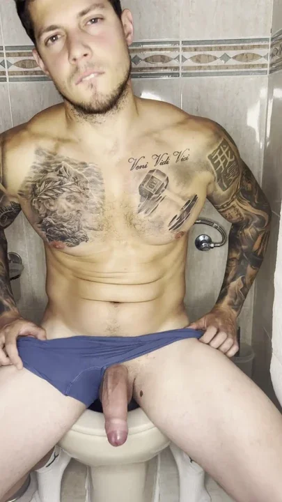 My Cock Cums In The Bathroom With No Touch