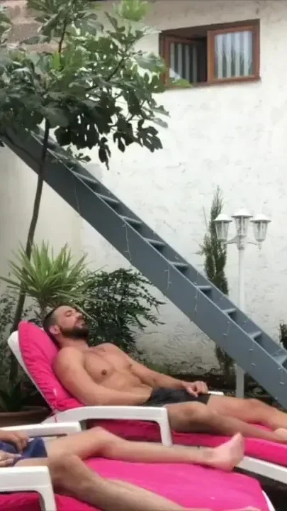 Webcam in the garden with Enzo Rimenez used by young scally lad