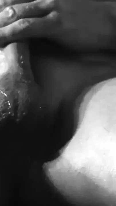 Cumming Hard in My Hand in Black and White
