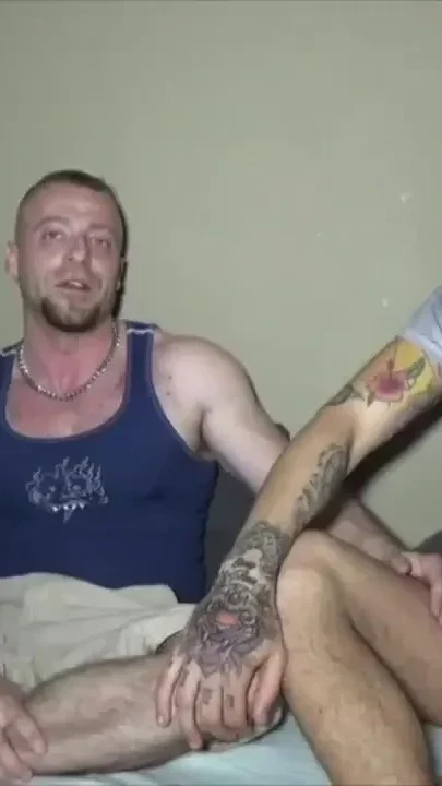 Sexy muscle Stepdaddy fucked bareback by Leo Rex
