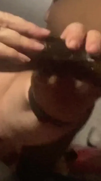 Married Blonde Slut wife worships Rasta Man BBC Lovers Cock Clip 3