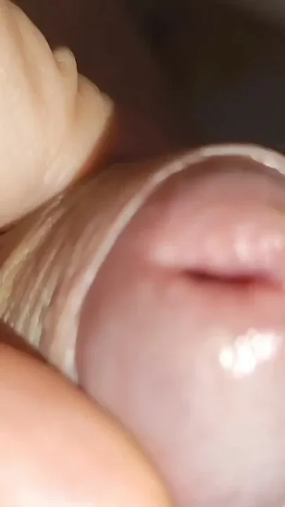 Extreme Close up of Stepdaddy's Widened Hole Rough