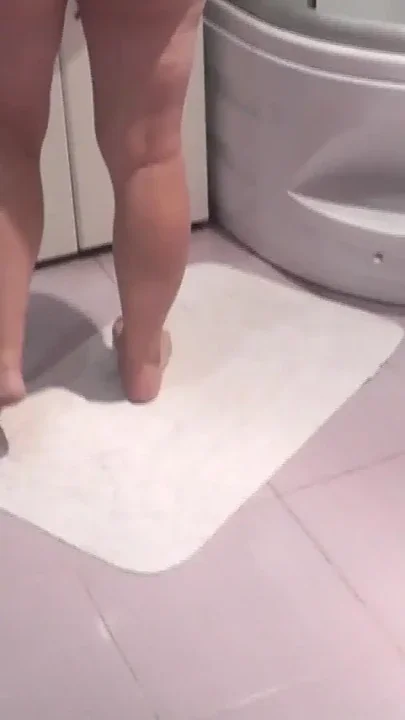 Soap foam on natural tits ass pussy Sexy blonde Milf has taken off her stockings