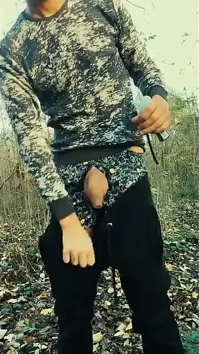 Sounding Outdoor Huge Cock