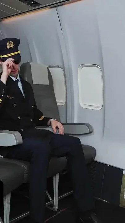 Aspiring Flight Attendant Hot Pearl Gets a Very Hands-on Interview with Perv Pilot