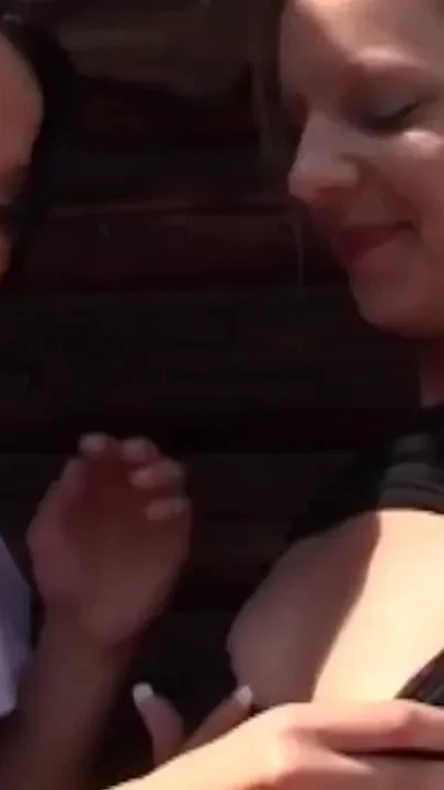 Wild german lesbian outdoor sex