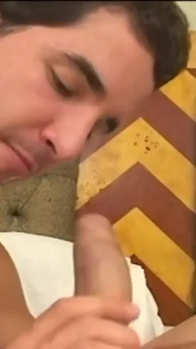 Izabelly waits on the bed her busty fucker to slam her transgender's ass