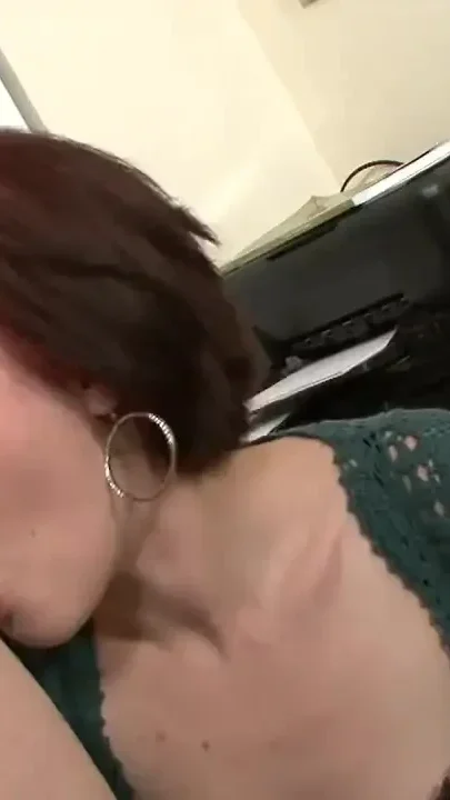 Cute teen tastes the size of a real big cock