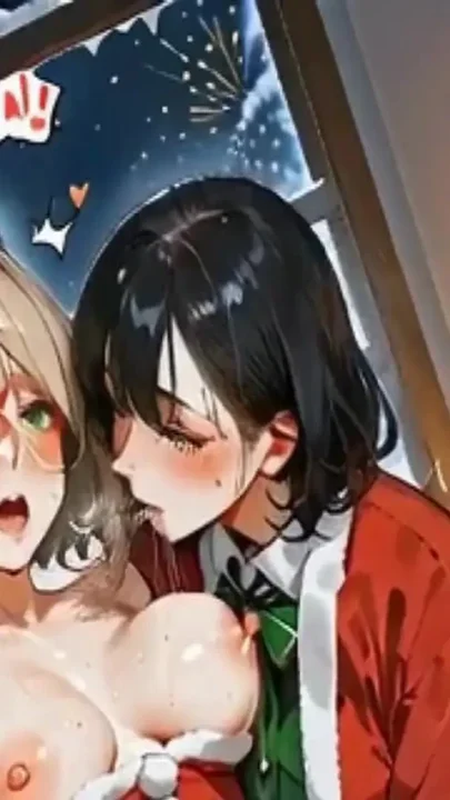 A Trans Woman Passionately Fucks Her Friend's Pussy During Christmas Dinner at
