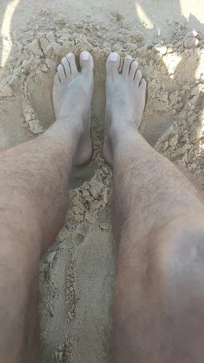 Ladysilva my feet in the sand of the beach how
