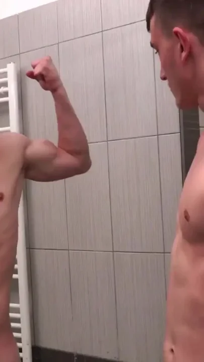Put down your dumbbells handsome guy and come to fuck