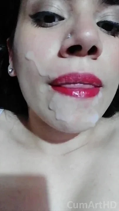 Facial on Makeup Cleaning It up and Swallowing