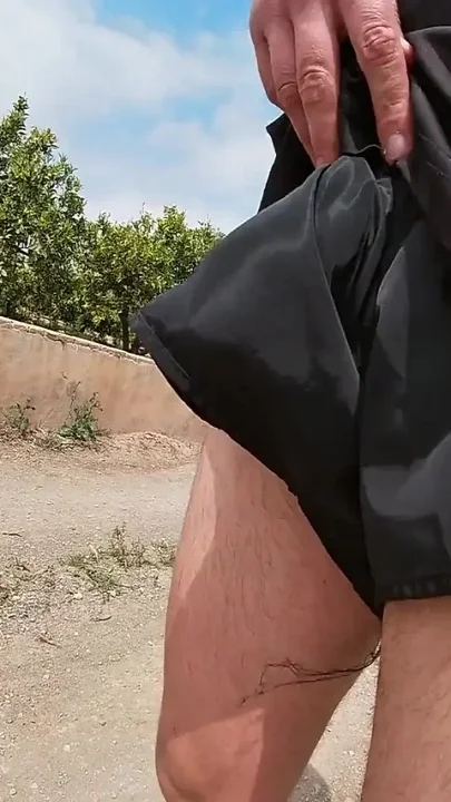A Biker Catches Me Running with My Dick Out