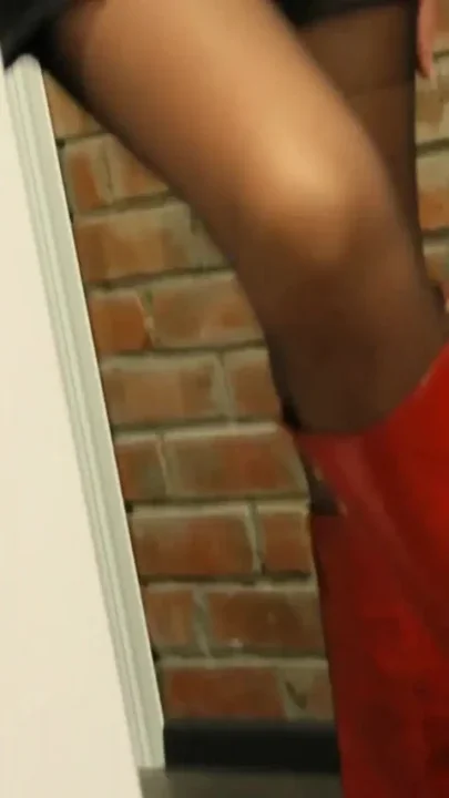 Creampie leather skirt