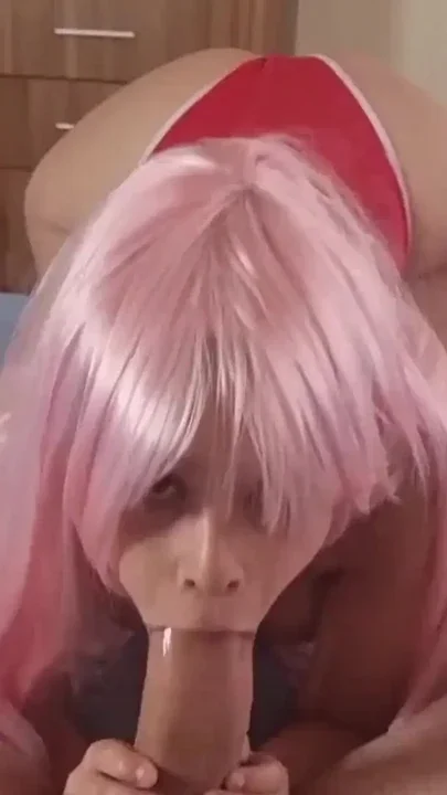Latina cosplay sucking cock Clip 1