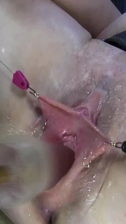 Far Spread and Pumped Pussy Worked with Dildos Glasses and Billiard Ball Part2