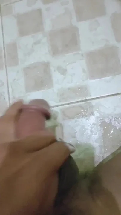 The rain in November made me so lusty that I shook my cock until my semen came out Clip 2