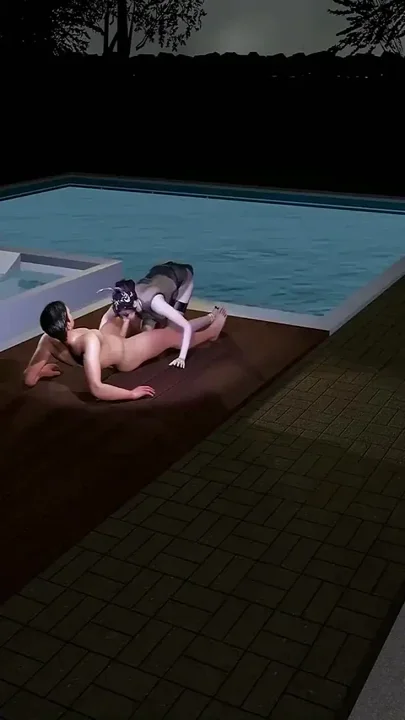 Xiao Wu at Pool - 3D Hentai Animation V678